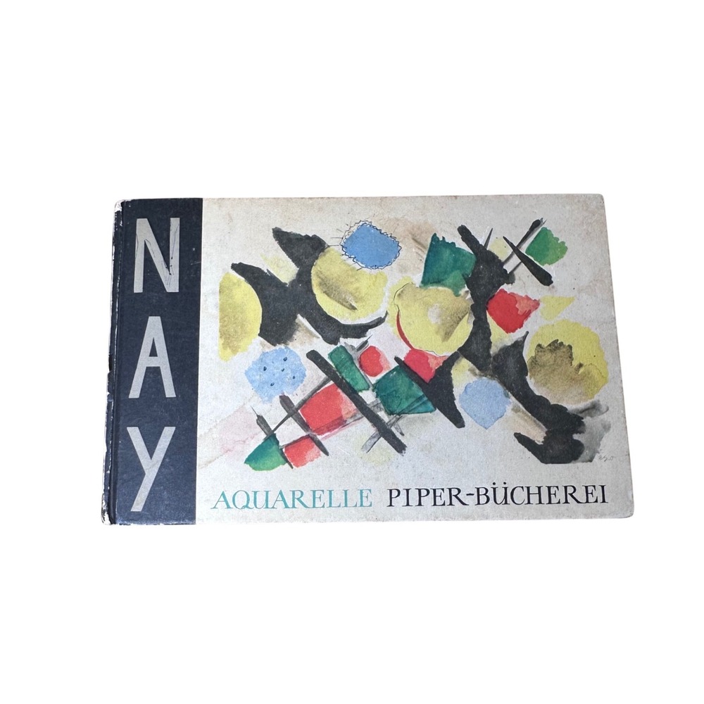 Ernst Wilhelm Nay "Acquarelle" Vintage 1956 1st Edtn Mid Century Lithograpy